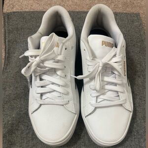 Puma Classic White and Black Sneakers